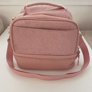 POTTERY BARN KIDS - Pink Sparkle Glitter Lunch Box